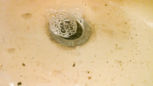 slow water drainage